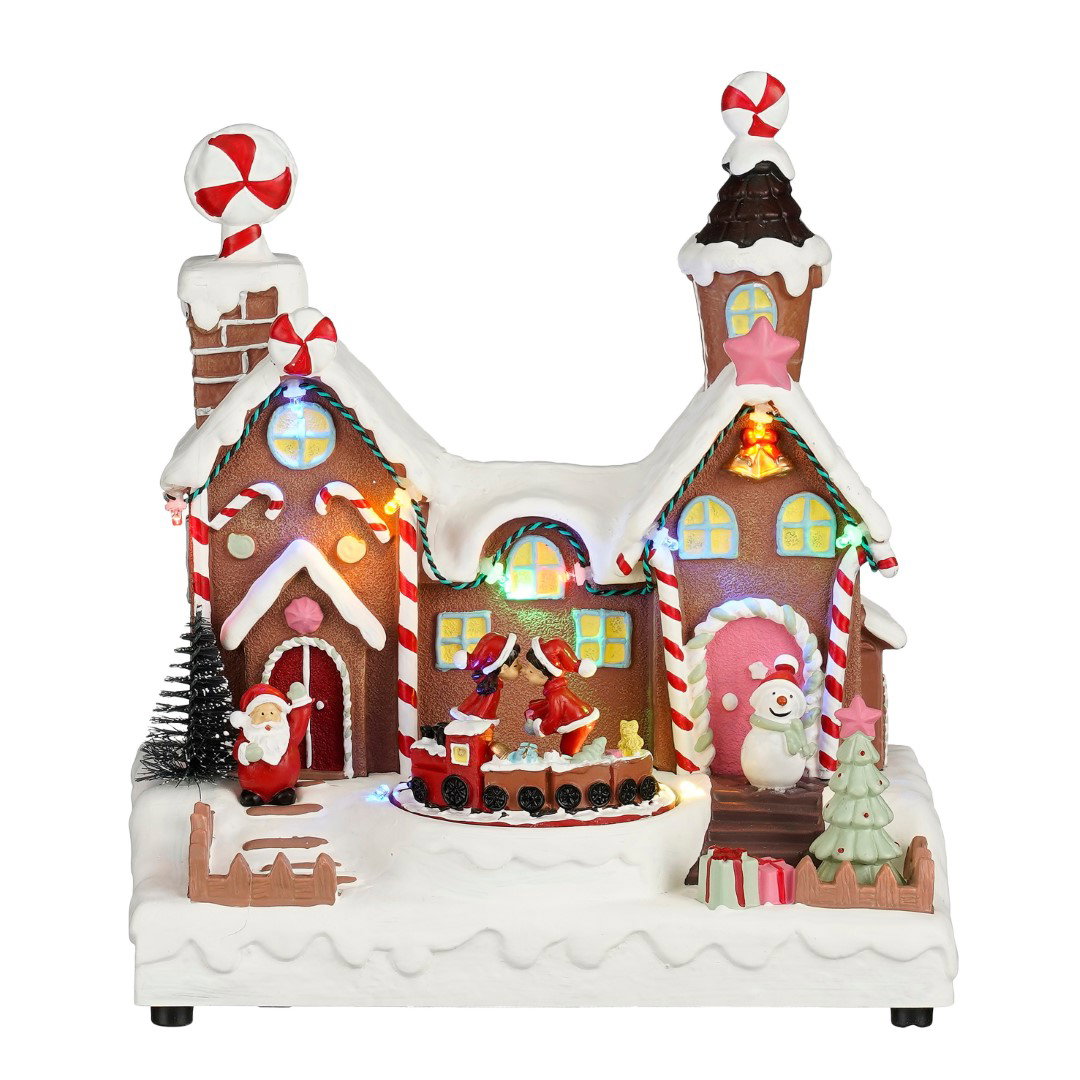 Luville Christmas house b/o l22,5xb13,5xh25 cm  Specials - 