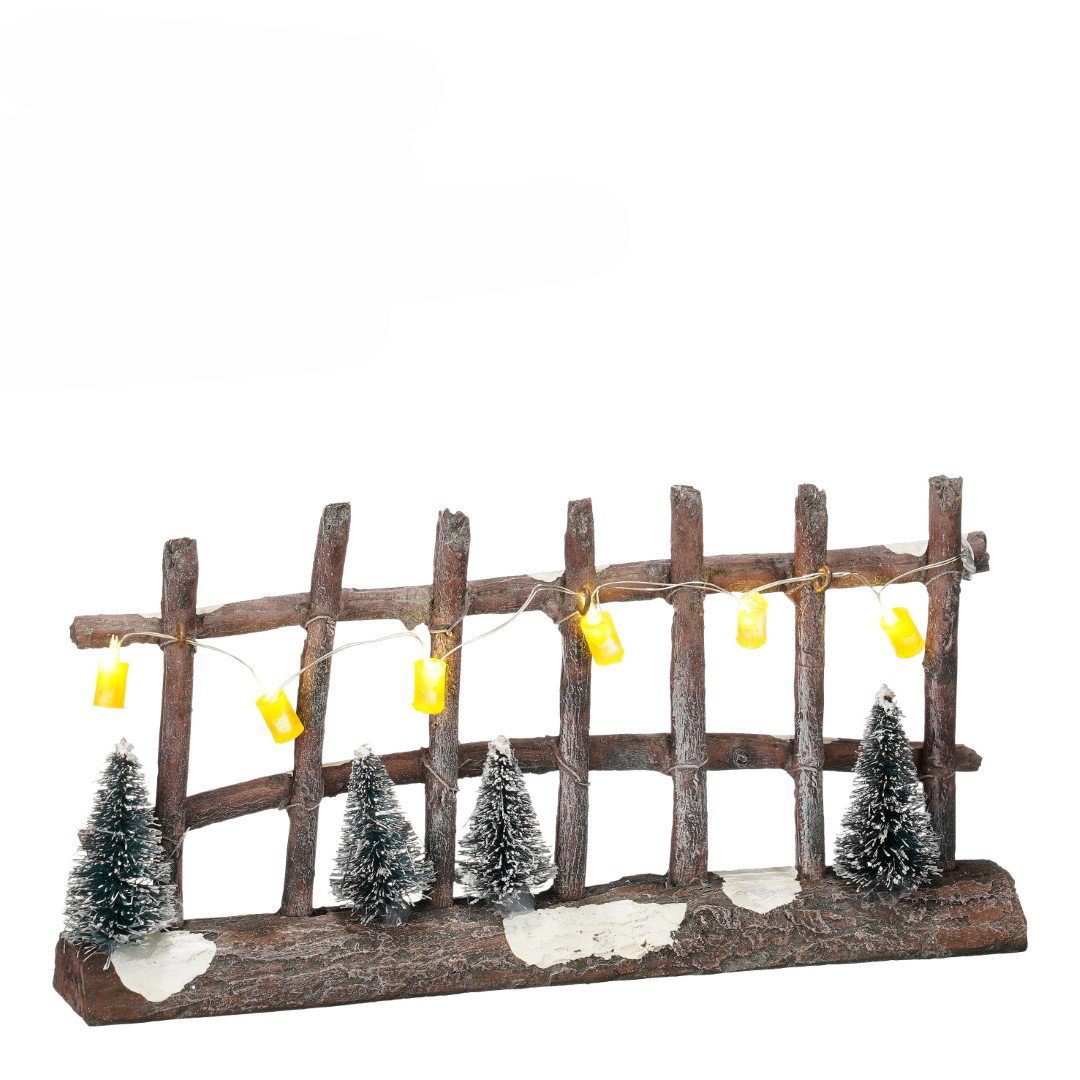 Fence lighted with trees b/o l19xb3xh9,5 cm Luville - Luville