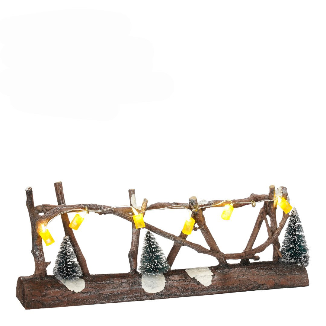 Fence lighted with trees b/o l19xb3xh7,5 cm Luville - Luville