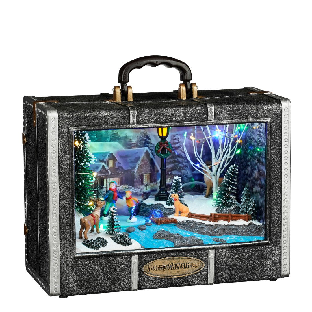 Luville Suitcase Merry Christmas scenery b/o l26,5xb13xh22 cm  Specials - 
