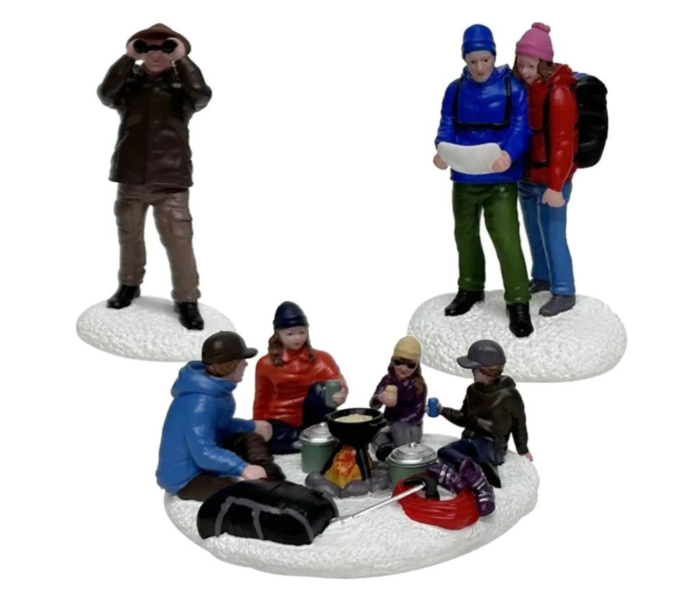 Santaville Forest Family Polyresin 10cm 3 stuks  - 
