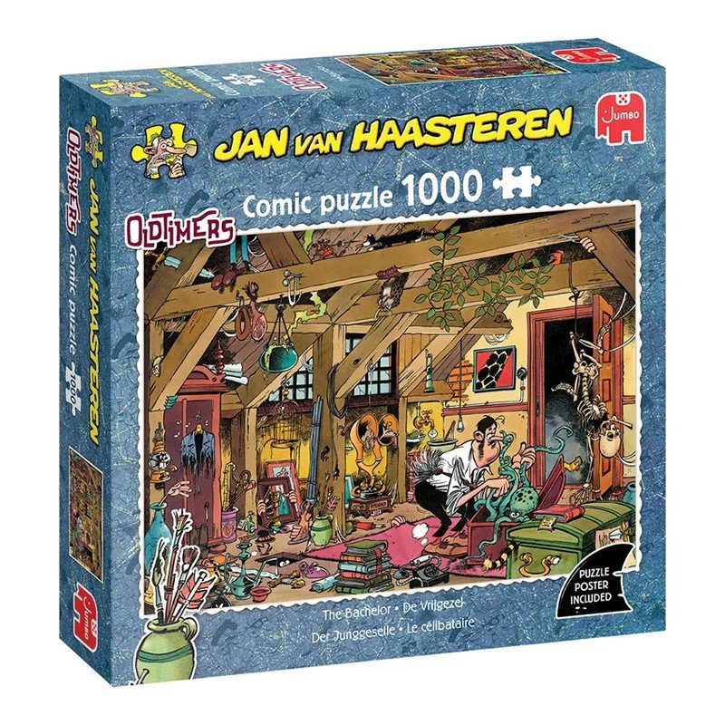 Puzzel Jan van Haasteren Oldtimers De Vrijgezel 1000 st Jumbo Plenty Gifts - Plenty gifts spellen