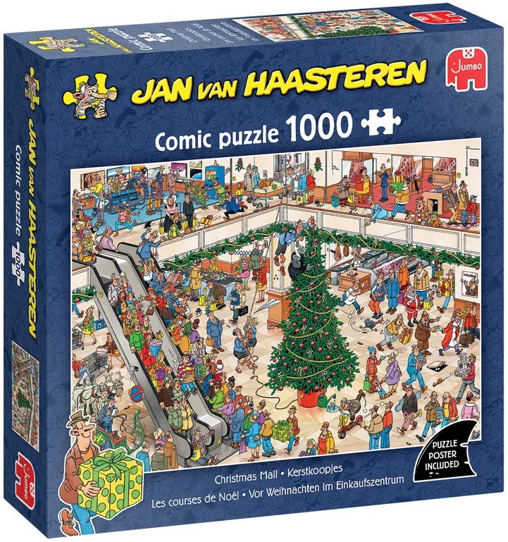 Puzzel xms jvh christmas mall 1000 Plenty Gifts - Plenty gifts spellen