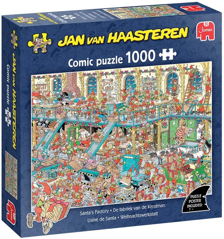 Puzzel xms jvh santas factory 1000 Plenty Gifts - Plenty gifts spellen