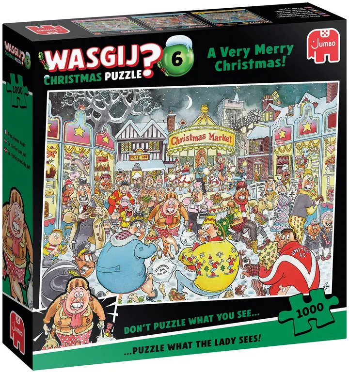 Puzzel xms wasgij 6 merry xmas 1000 Plenty Gifts - Plenty gifts spellen