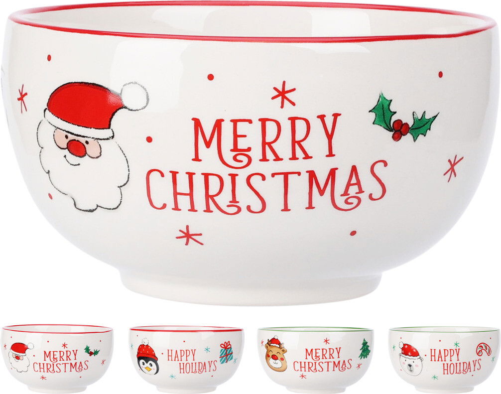 Schaal kerst 125mm 2ass kerstversiering - Nampook