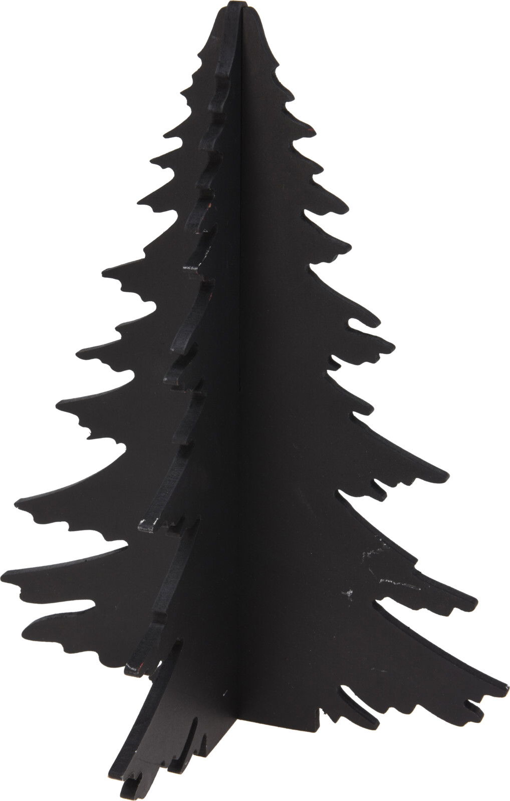 Boom hout kd 30 cm zwart kerstversiering - Nampook