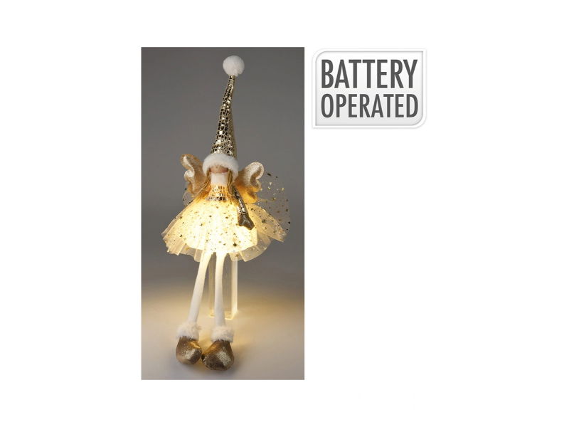 Led engelmeisje goud, 60 cm - Hortus