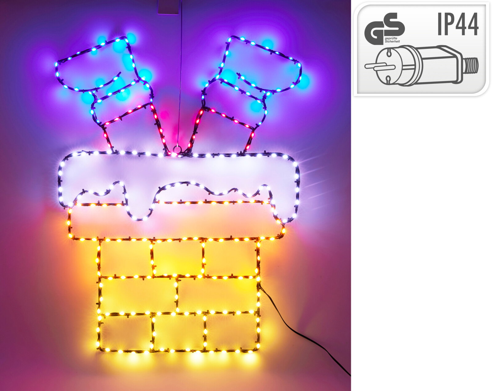 Kerstman schoorsteen led 60 cm Nampook - Nampook