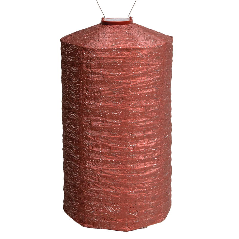Cylinder dia. 28 cm Folia koper lampion - Lumiz
