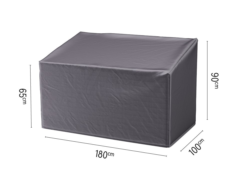 Lounge bench cover HB 180x100xH65/90 cm antraciet AeroCover - Aerocover