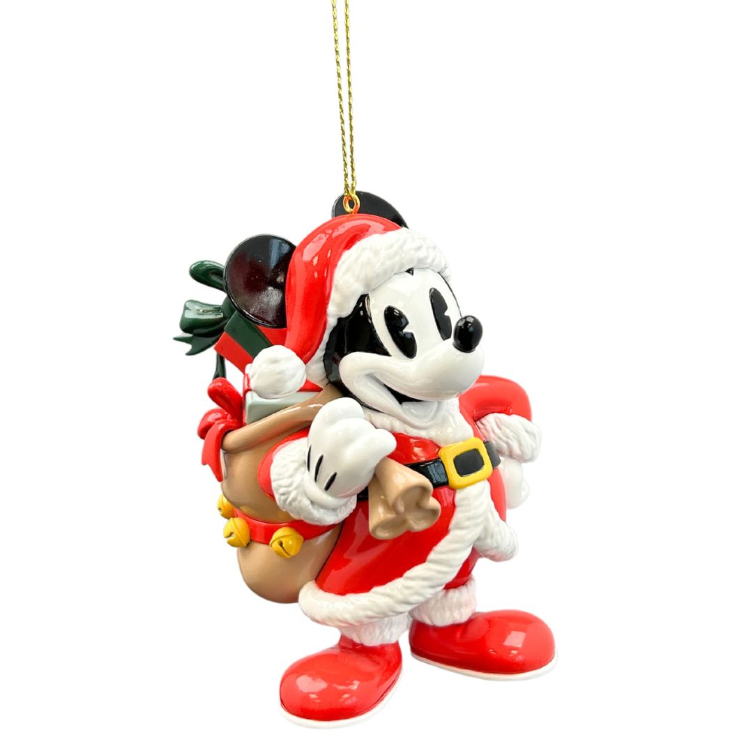 PVC 3D Mickey vintage kerstman 10 cm ornament Disney - Disney