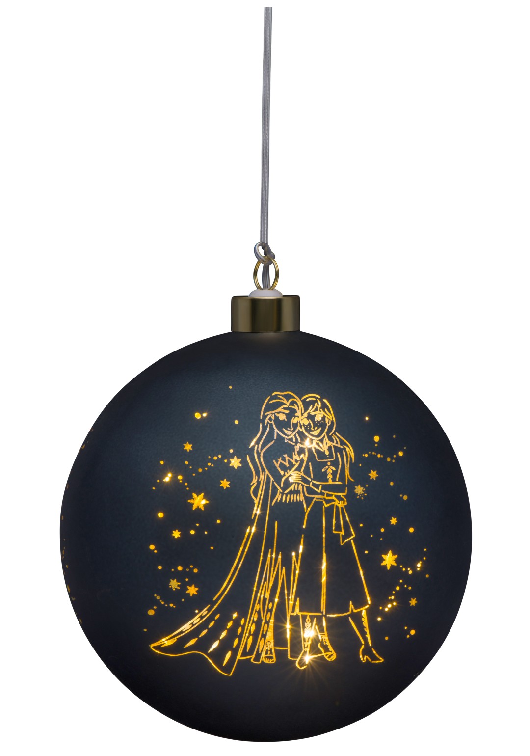 Verlichte kerstbal glas Frozen groot 15 cm Disney - Disney