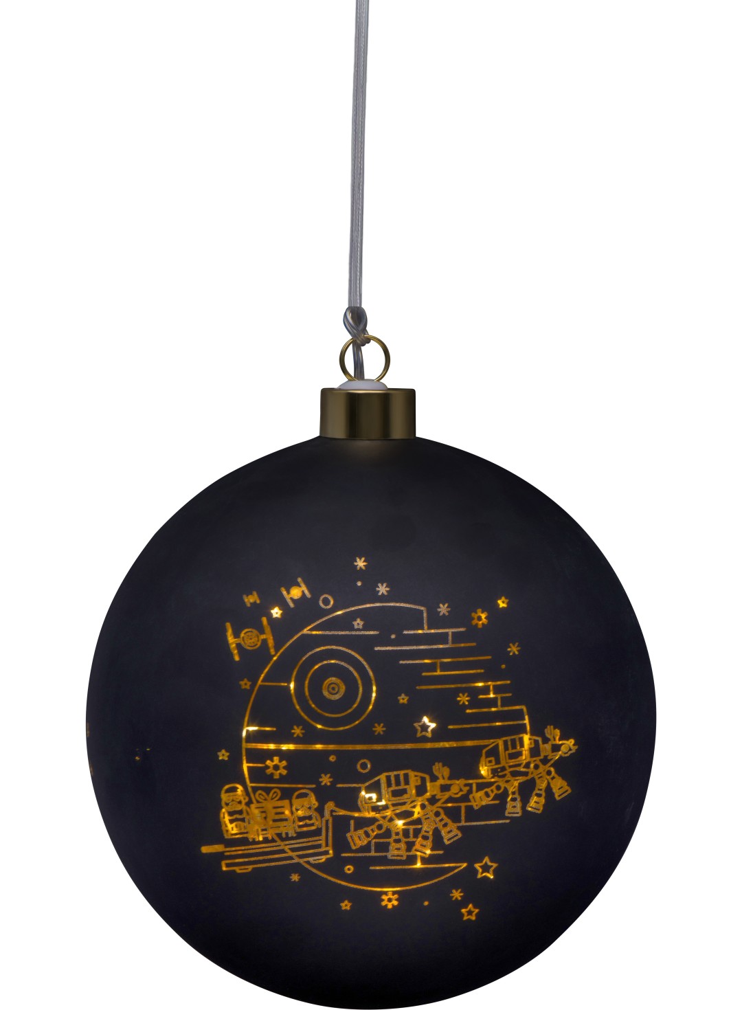 Verlichte kerstbal glas Star Wars groot 15 cm II Disney - Disney