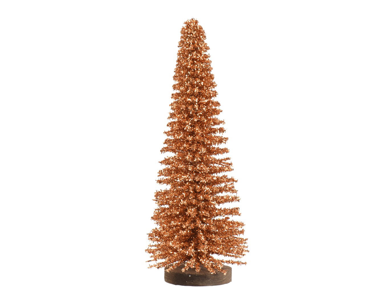Boom bamboe glitter op voet brandy dia. 12 x 30 cm Decoris - Decoris