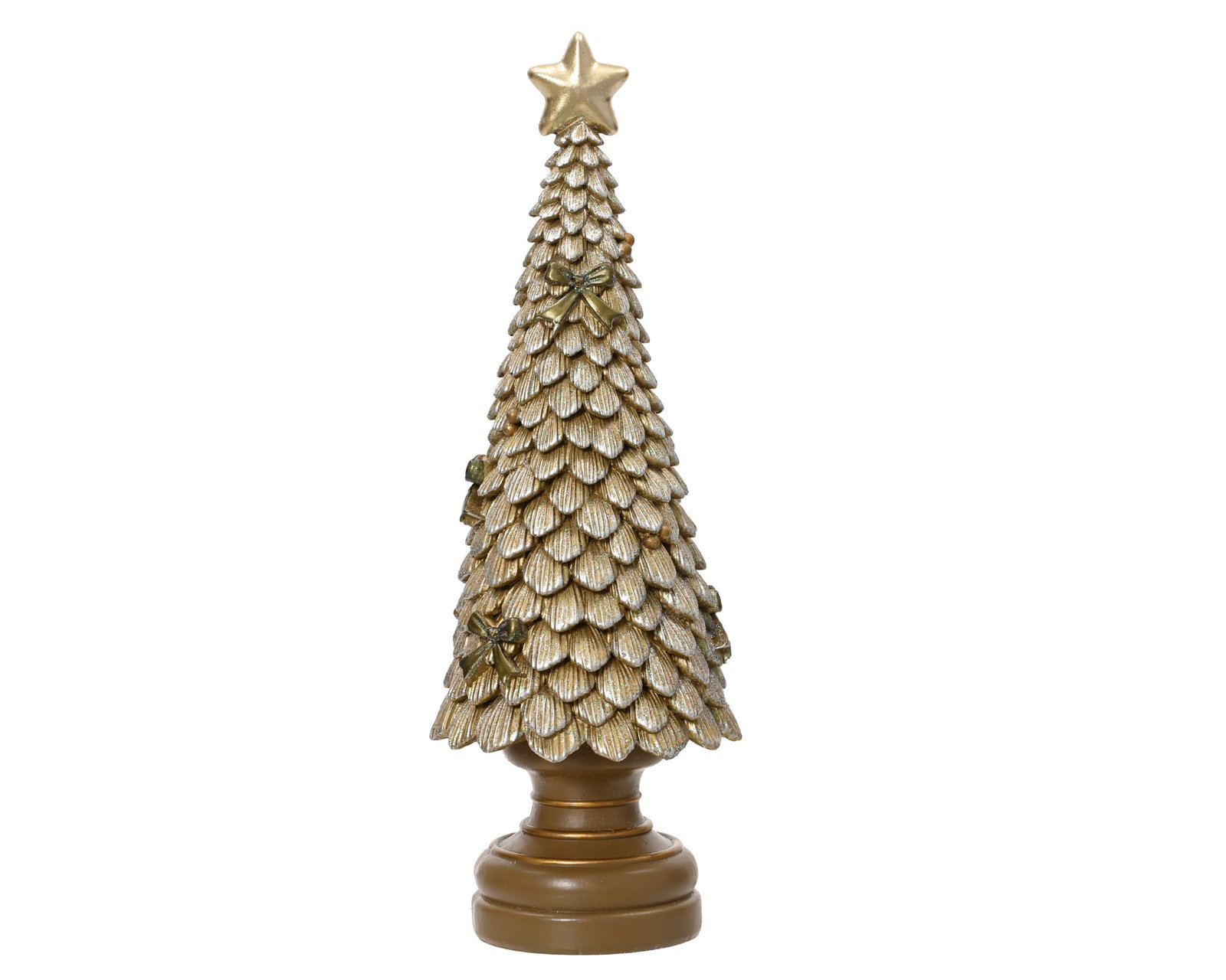 Kerstboom 12x12x36 goud Decoris - Decoris