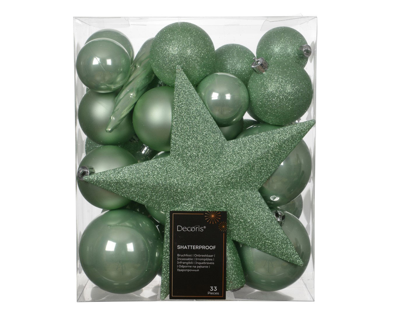 Kerstballen d8h groen II Decoris - Decoris