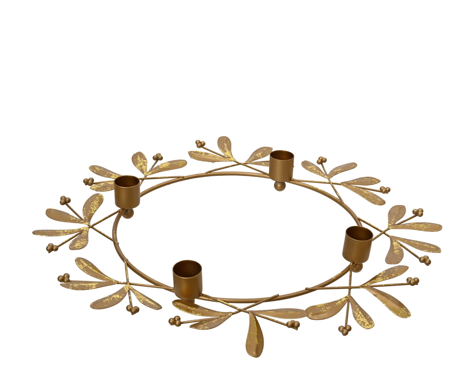 Kandelaar 35x35x4 goud Decoris - Decoris