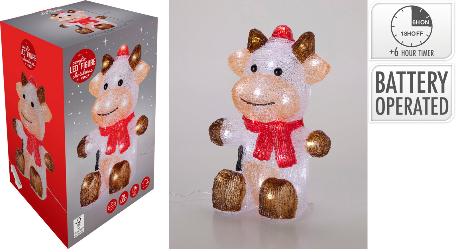 Koe met LED 25 cm Nampook - Nampook