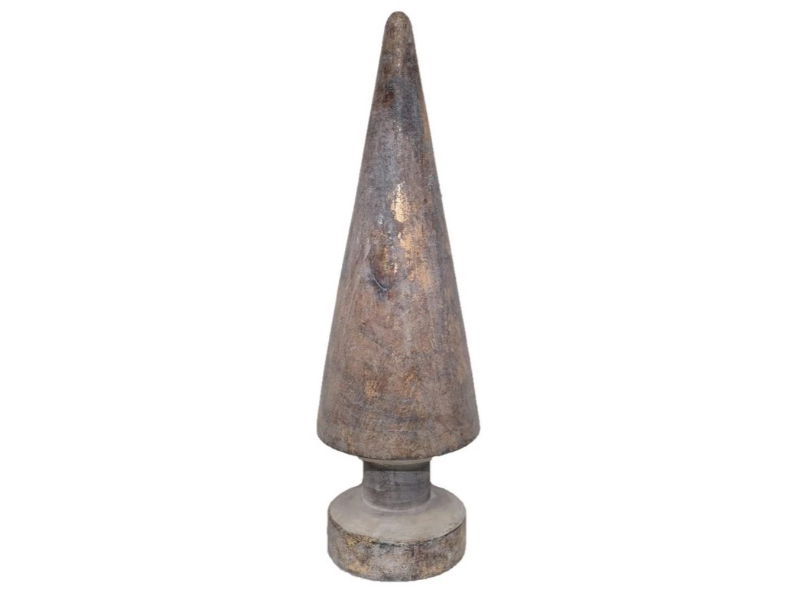 Xmas tree cone plain l, gold - Hortus