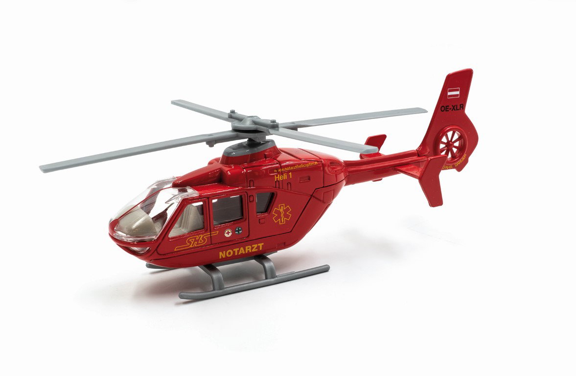 Helikopter Noodarts rood schaal 1:50 kersthuisje Jagerndorfer - Jaegerndorfer