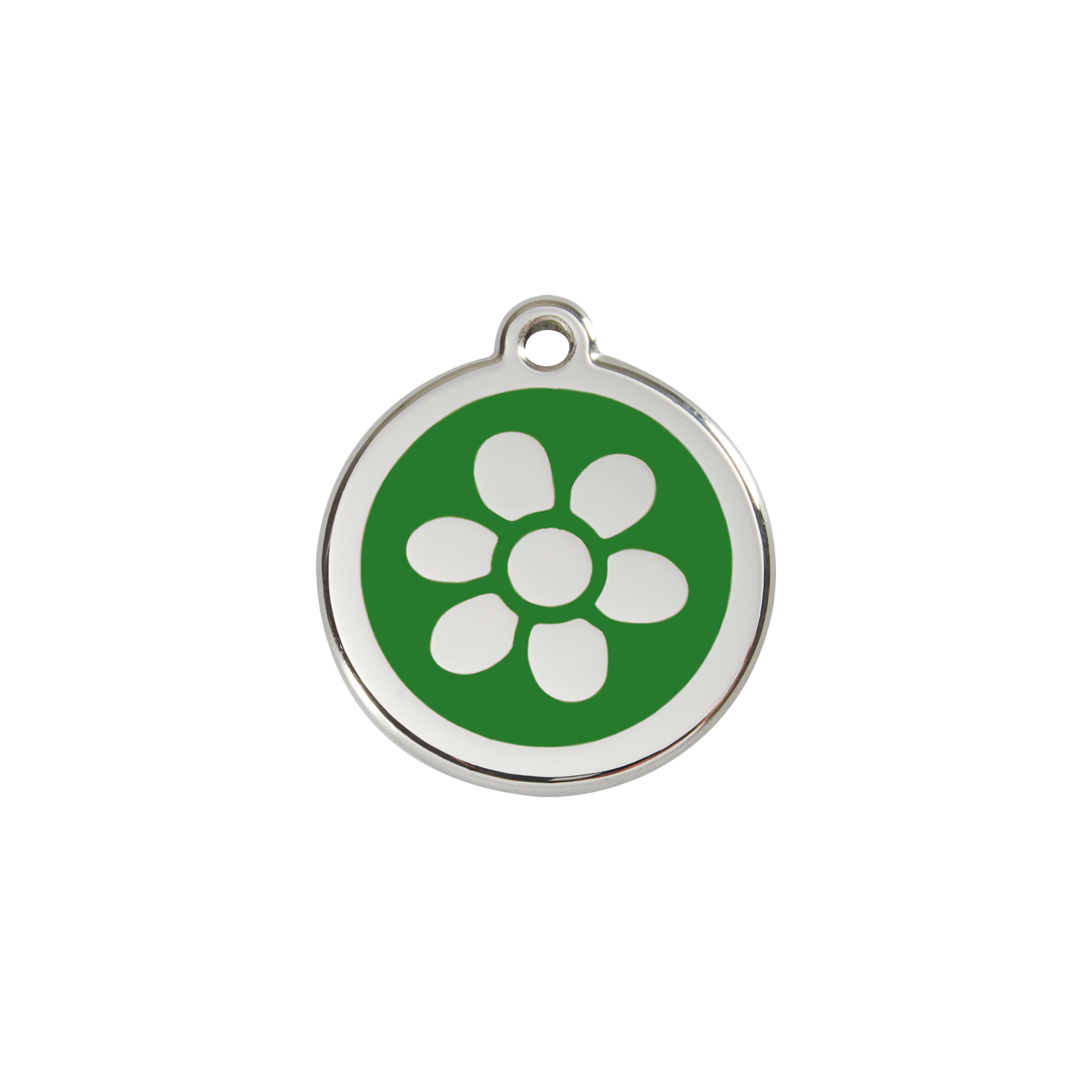 https://cdn.warentuin.nl/media/catalog/product/S/C/SCAN9330725028289_reddingo_hondenpenning_flower_green_roestvrijstalen_hondenpen_925b.png