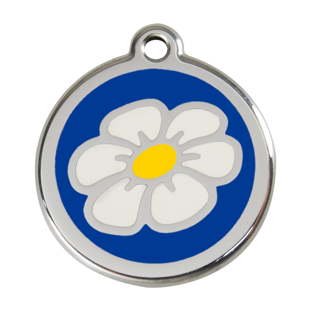 https://cdn.warentuin.nl/media/catalog/product/S/C/SCAN9330725030046_reddingo_hondenpenning_daisy_flower_navy_roestvrijstalen_hond_38a2.png