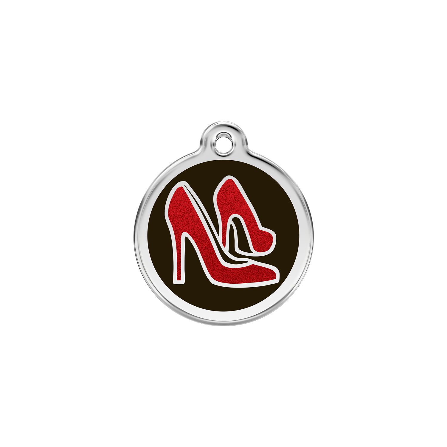 https://cdn.warentuin.nl/media/catalog/product/S/C/SCAN9330725045286_reddingo_hondenpenning_red_shoe_black_glitter_hondenpenning_s_66a1.png