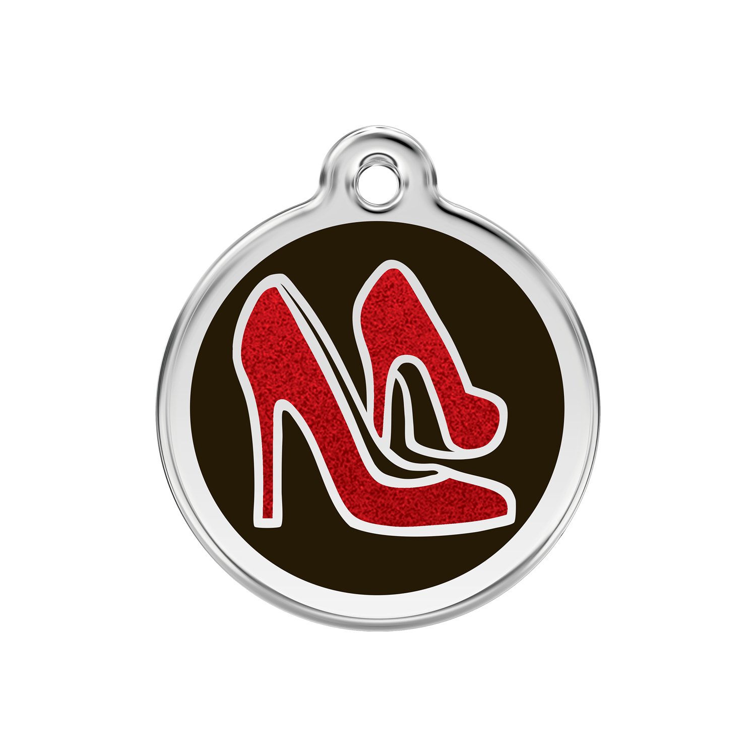 https://cdn.warentuin.nl/media/catalog/product/S/C/SCAN9330725045293_reddingo_hondenpenning_red_shoe_black_glitter_hondenpenning_m_c789.png
