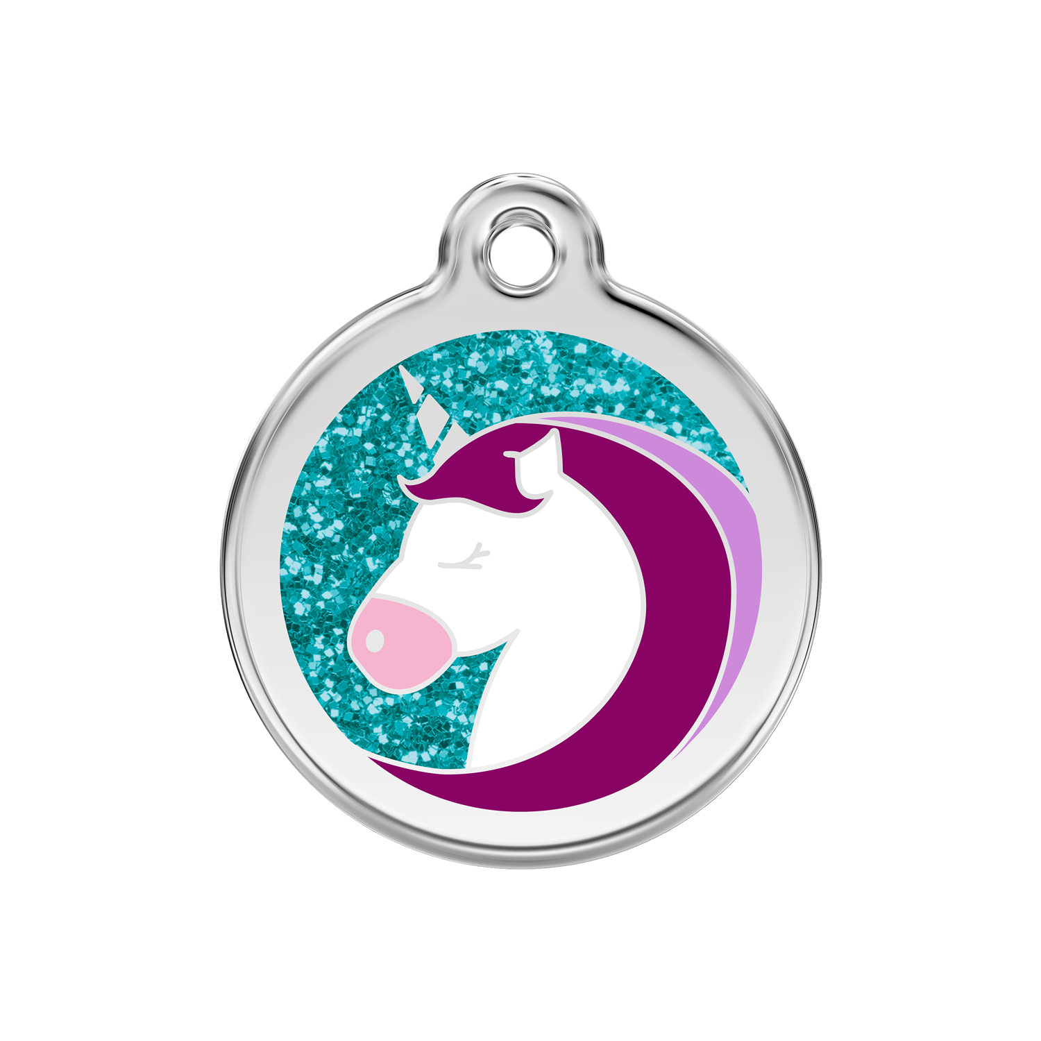 https://cdn.warentuin.nl/media/catalog/product/S/C/SCAN9330725076884_reddingo_hondenpenning_unicorn_aqua_glitter_hondenpenning_med_974a.png