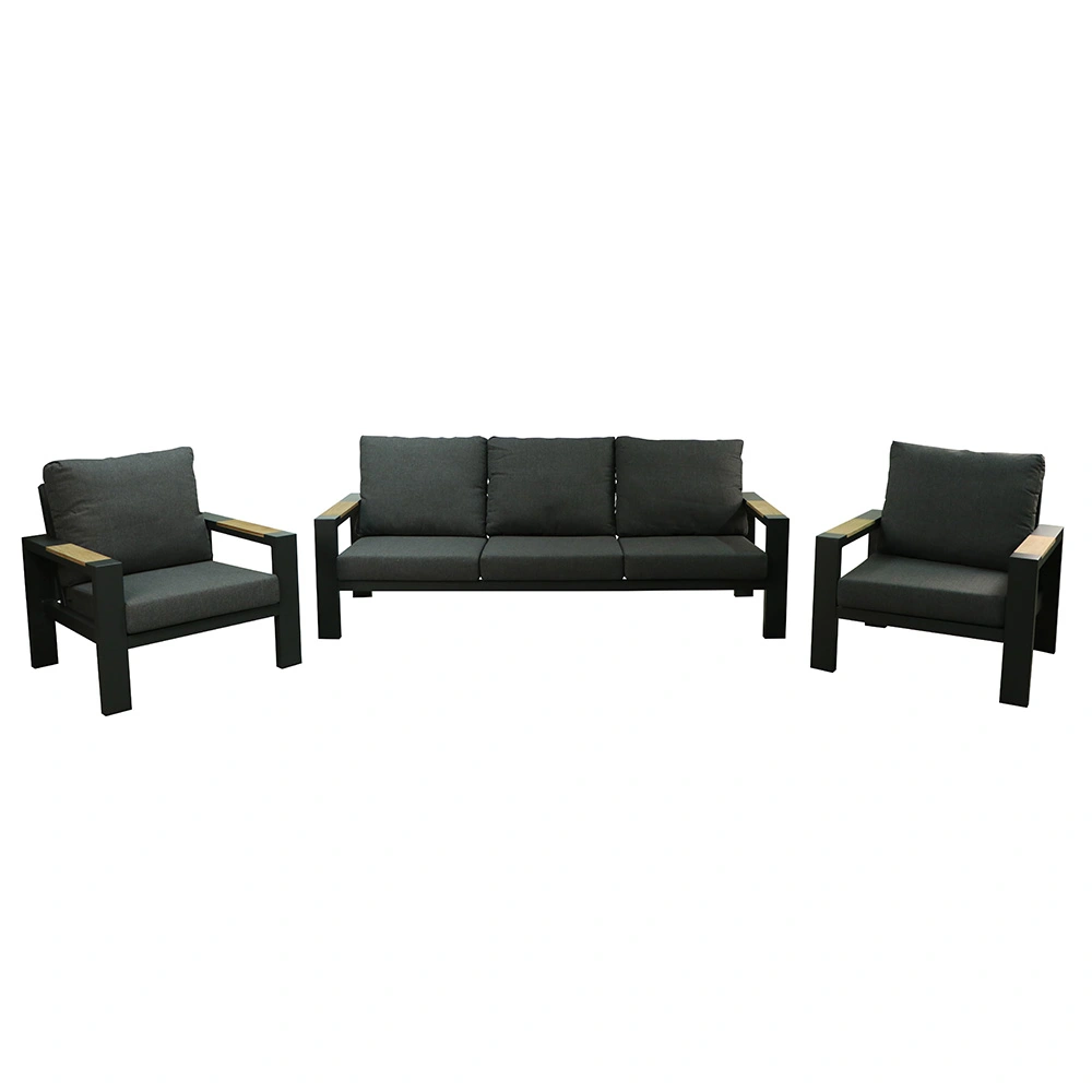 Buitengewoon de boet Benton Loungset 3 dlg. - Antraciet  - 