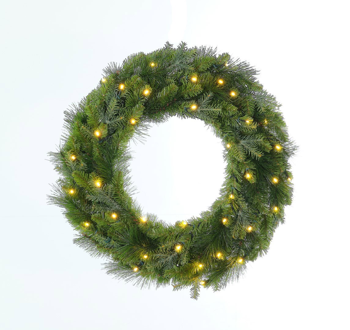 Fraser krans 60 cm met warm LED kerstboom Holiday Tree - Holiday tree