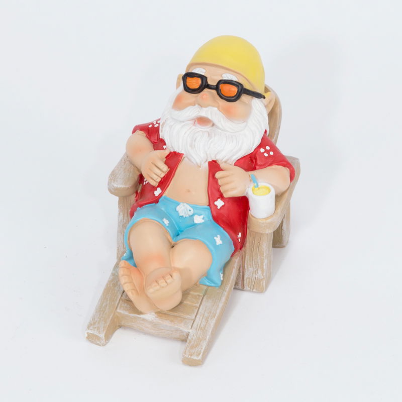 Oosterik home Tuinkabouter op deckchair - 
