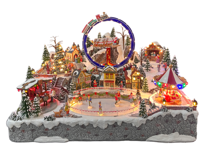 Kerstspeeltuin Met IJsbaan - Oosterik Home