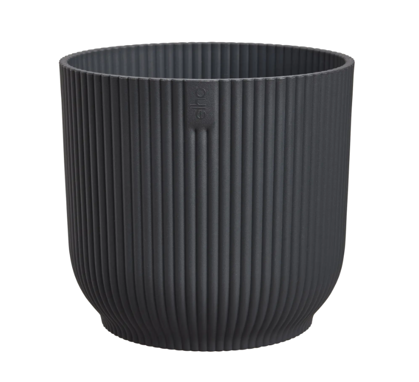 Elho Vibes fold rond mini 9 cm antraciet bloempot – grijs