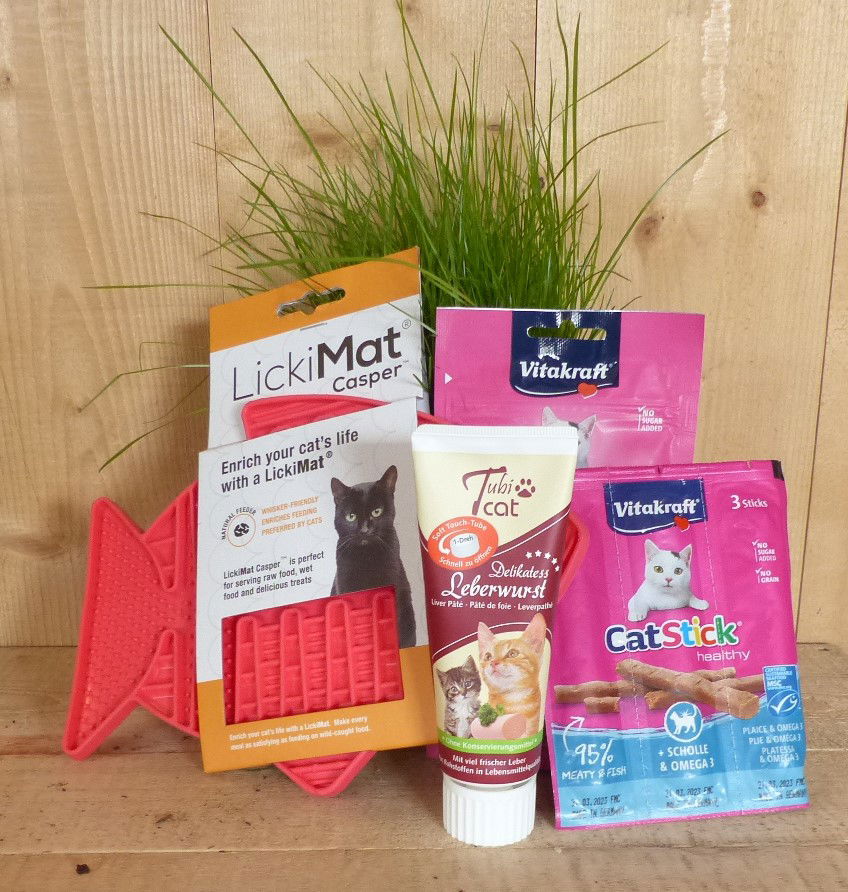 Cadeaupakket kattensnacks - Warentuin Mix
