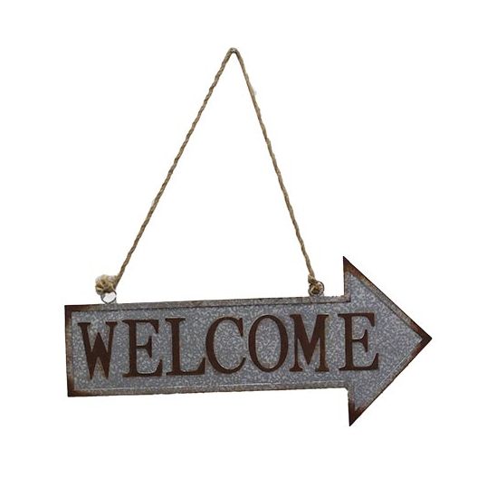 Wanddeco Bordje Welcome 64x66 cm Buitengewoon de Boet