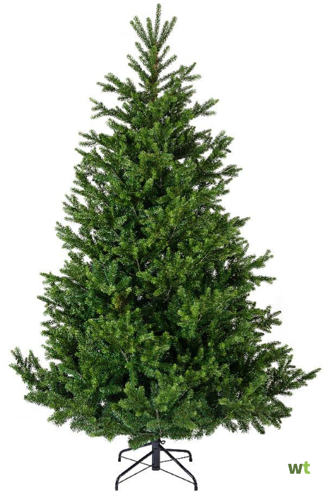 PFLANZWERK Nordmann Kunstkerstboom met houten standaard, 120 cm