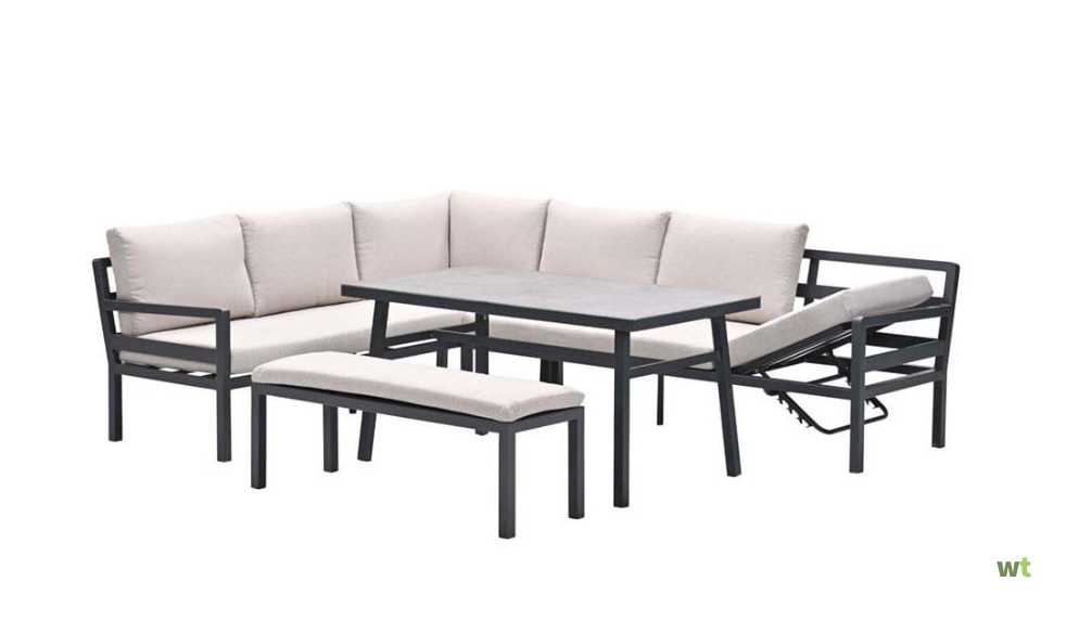 Outlet ZB: Corsica lounge-dining set links 4-delig (8713002008241) - Warentuin Collection