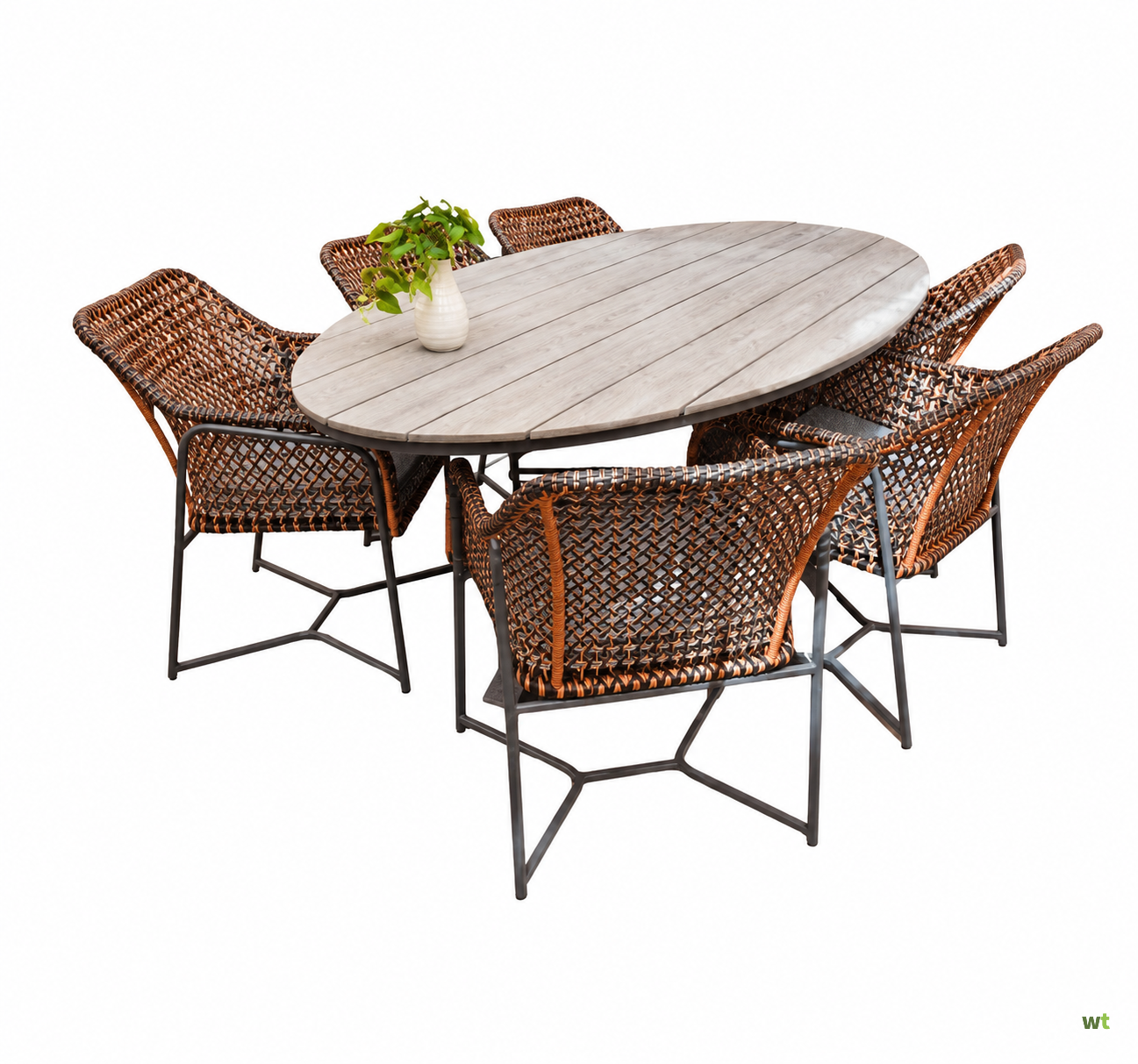 Outlet P: Dining set Bellevue Edison 7-delig - Warentuin Collection