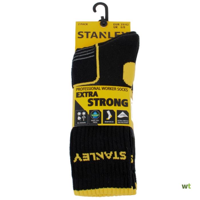 Sokken St02 Extra Strong Zw 2Pr 39 42 Stanley Gevavi
