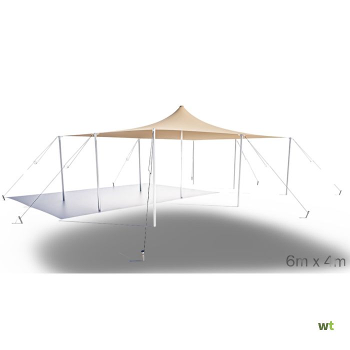 Kit stretchtent 6x4 no wall zand feesttent Nomadik Stretch