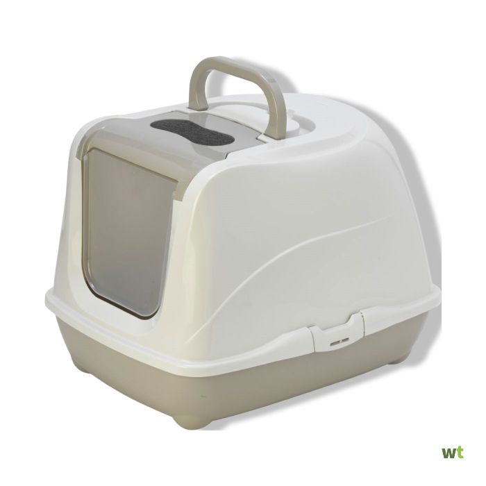 MODERNA Hoek Kattenbak Warm Grijs 35cm