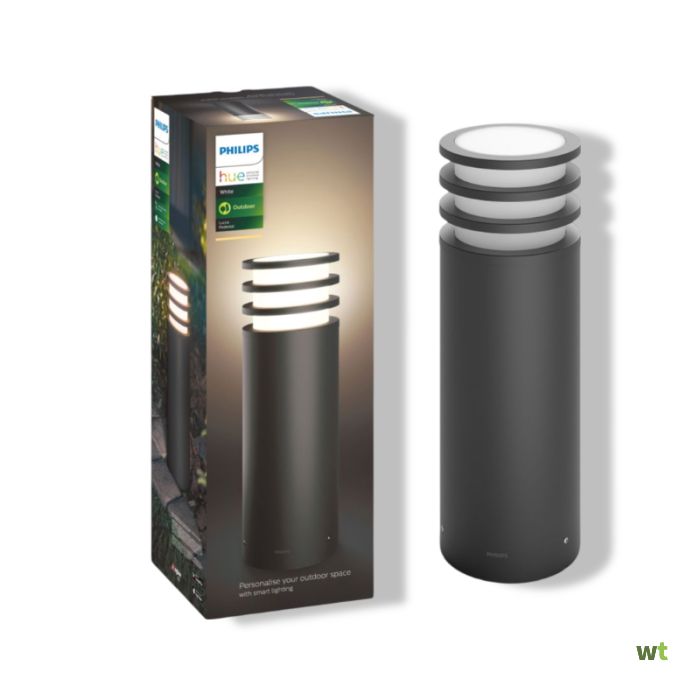 Philips Bridge Sokkellamp Klein - Antraciet - Warmwit licht - 42W - Geïntegreerde LED-lamp - Energiezuinig