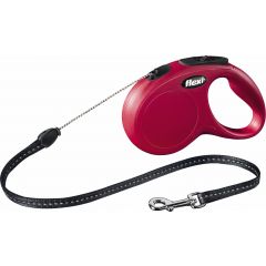 Rollleine Classic Schnur S 5 Meter rot Flexi