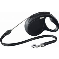 Rollleine Classic Schnur M 5 Meter schwarz Flexi