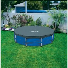 Poolabdeckung Metallrahmen Durchm. 305 cm Intex