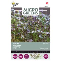 Zaden Microgreens Mosterd Red Frills Buzzy