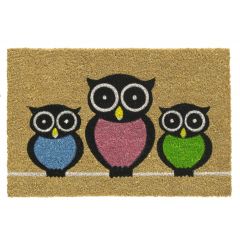 Ruco print l40b60cm welcome owls Hamat