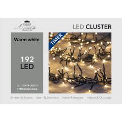Clusterverlichting 192 lampjes warm wit 1,2 meter Clusterlights Anna's Collection